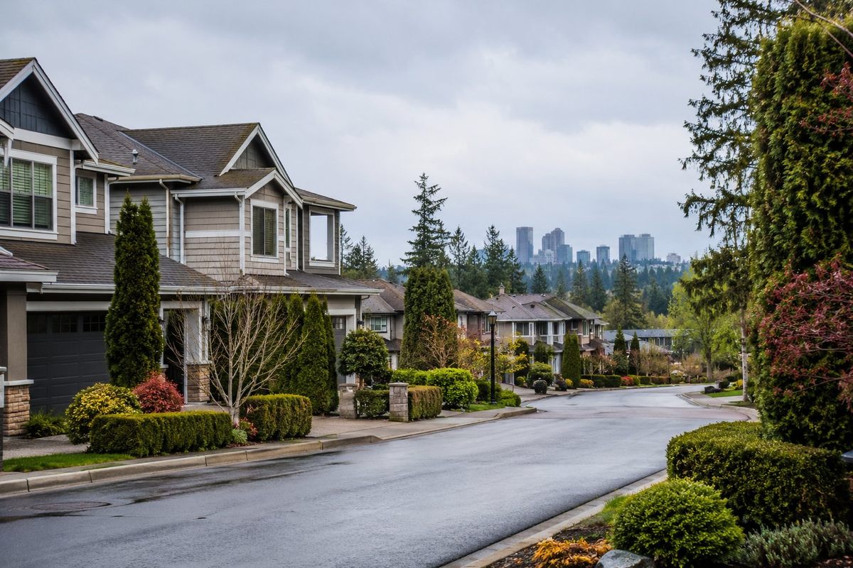 Residential neighborhood in Bellevue, Washington