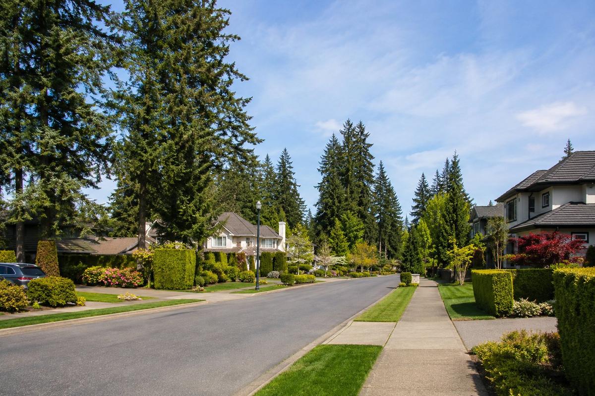 Residential neighborhood in Everett, Washington