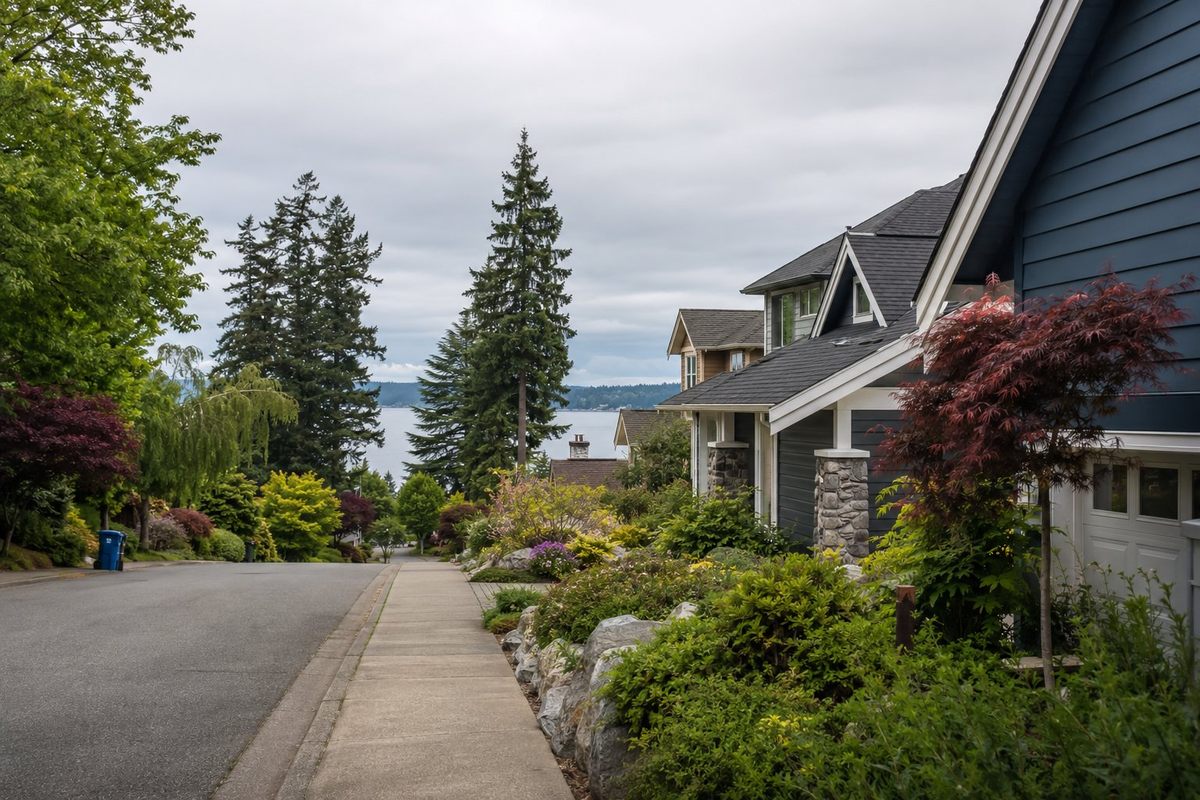 Residential neighborhood in Redmond, Washington